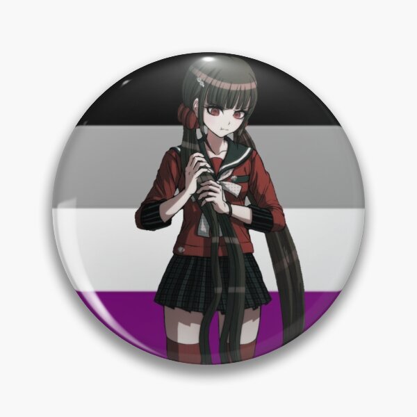 Item preview, Maki Harukawa Acesexual pin designed and sold by Cosplayshin.