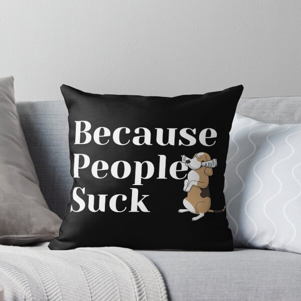 Item preview, Dogs Because People Suck - beagle designed and sold by bas19101.