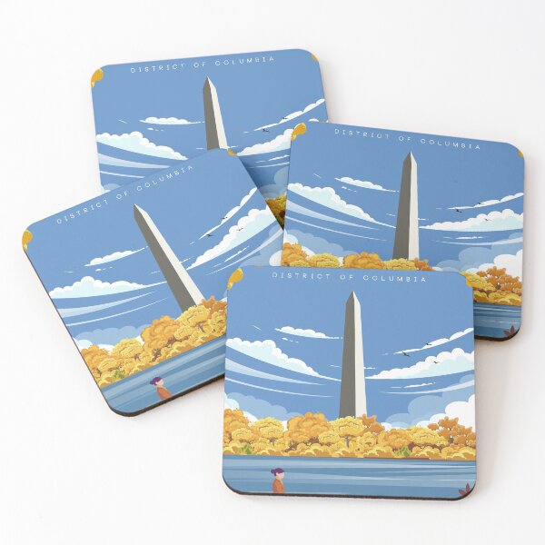 Item preview, Washington Dc travel poster district columbia  designed and sold by Arctic frame studio.