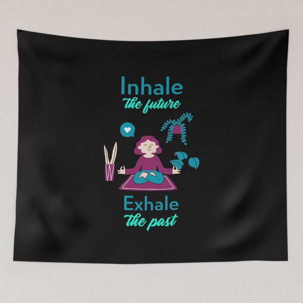 Item preview, Yoga - Inhale The Future Exhale The Past (White) designed and sold by tw2us.