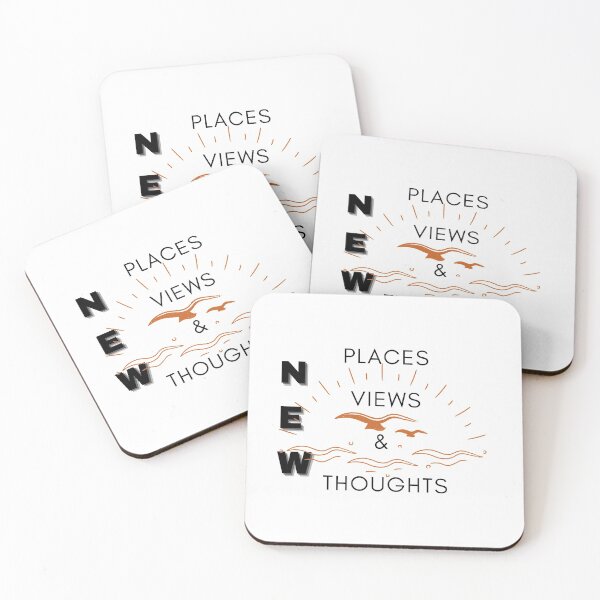 Item preview, New Places, New Views and New thoughts designed and sold by ActRightToday.