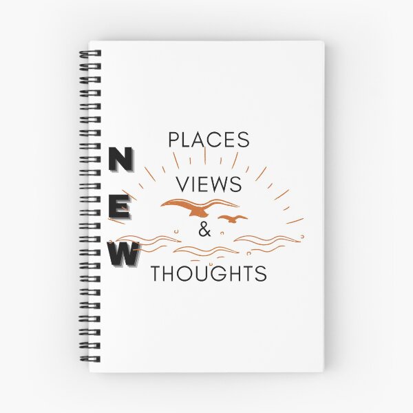 Item preview, New Places, New Views and New thoughts designed and sold by ActRightToday.