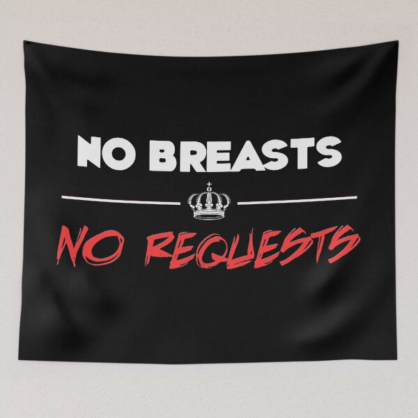 Item preview, No Breasts, No Requests - DJ T-Shirt designed and sold by rafapenteado.