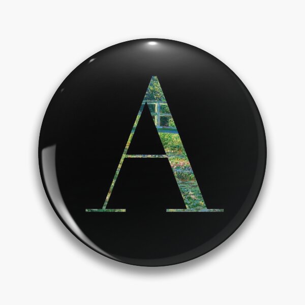 Item preview, Monogram Claude Monet Painting Initial Letter A designed and sold by Lartheviking.