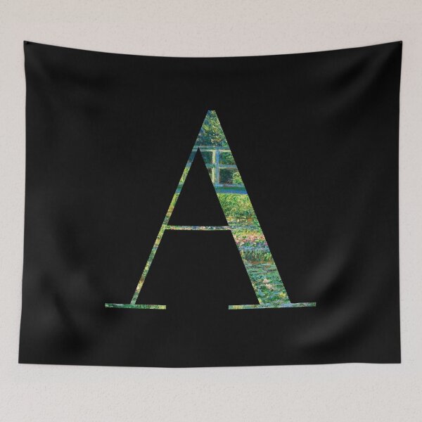 Item preview, Monogram Claude Monet Painting Initial Letter A designed and sold by Lartheviking.