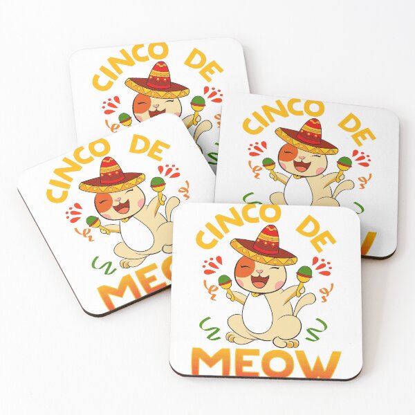 Item preview, CINCO DE MEOW CAT COSTUME SOMBRERO SHAKING THE MARACAS designed and sold by Coconil.