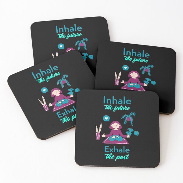 Item preview, Yoga - Inhale The Future Exhale The Past (White) designed and sold by tw2us.