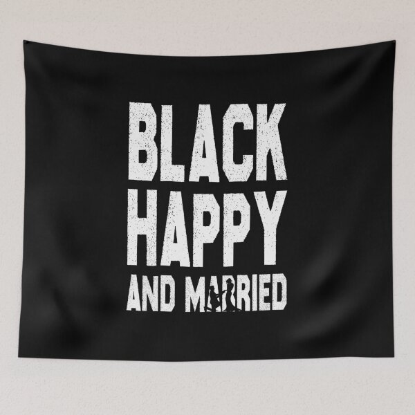 Item preview, black happy and married  designed and sold by DESIGNNOUR.
