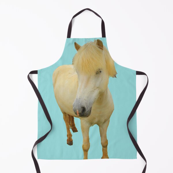 Item preview, white icelandic horse on limpet shell background designed and sold by AHELENE.