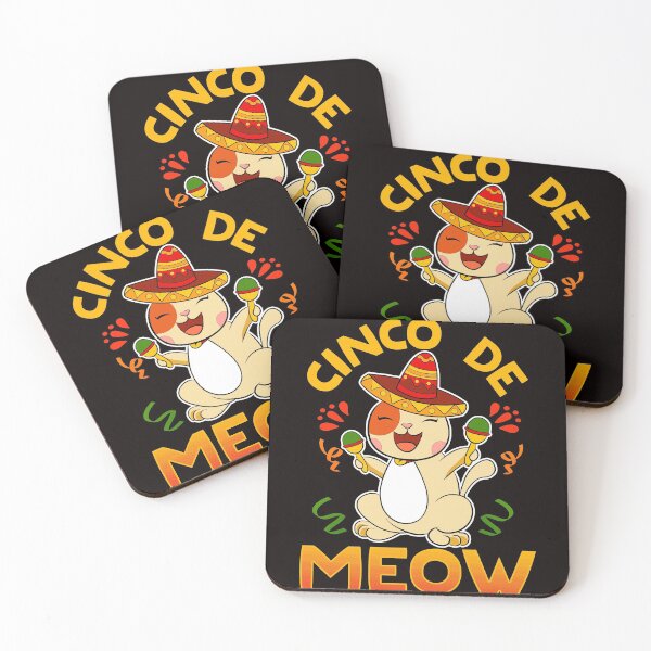 Item preview, CINCO DE MEOW CAT COSTUME SOMBRERO SHAKING THE MARACAS designed and sold by Coconil.