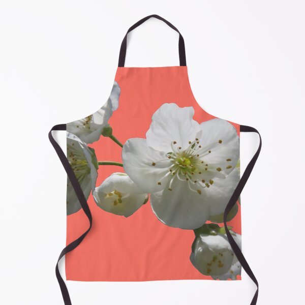 Item preview, cherries in blosssom on living coral designed and sold by AHELENE.