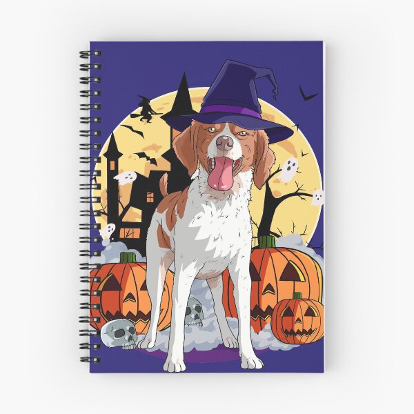 Item preview, Brittany Spaniel Dog Funny Halloween Pumpkin Witch designed and sold by Nosek1ng.