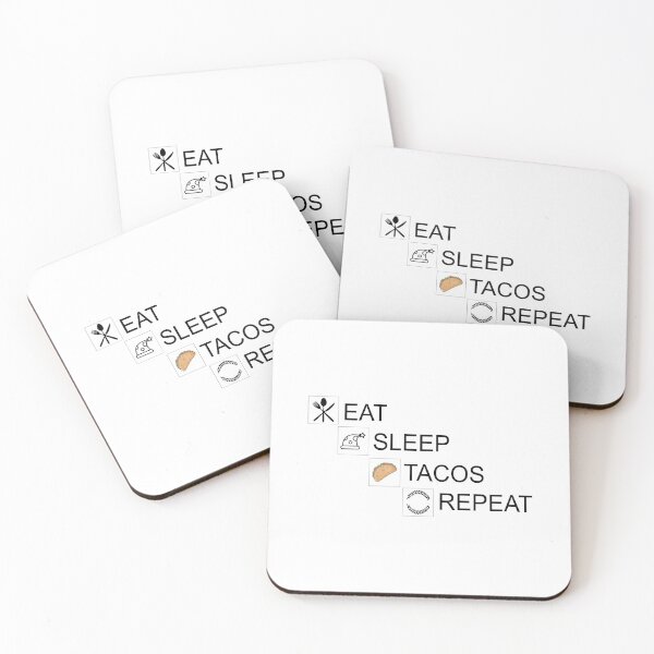 Item preview,   Eat sleep tacos repeat designed and sold by YAHIA-14.