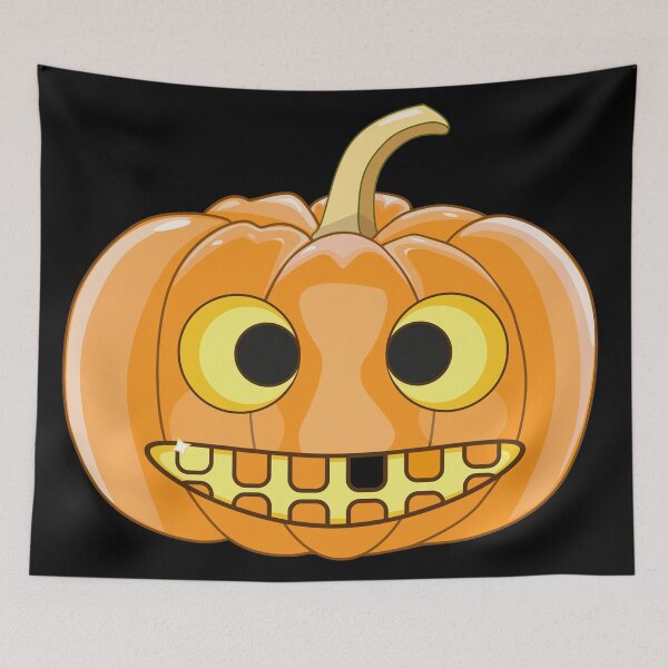 Item preview, Halloween Pumpkin Face: Laugh with a Black Tooth designed and sold by Moyanana.