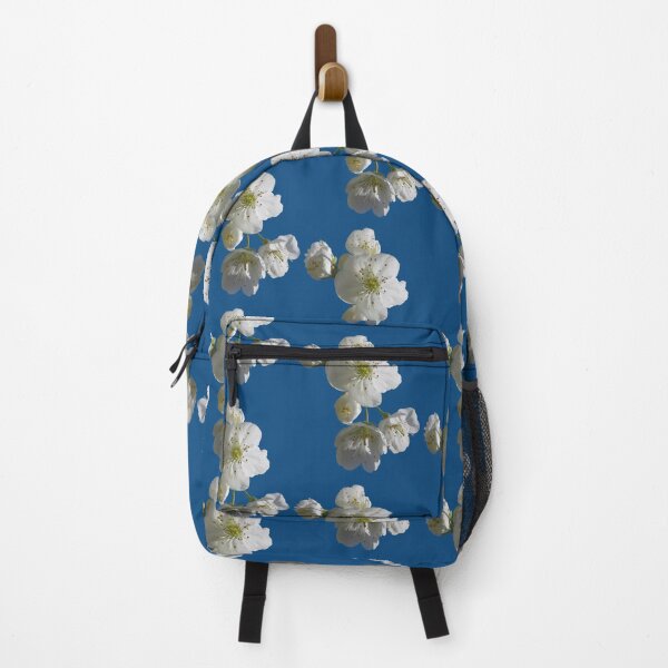 Item preview, cherries in blosssom on snorkel blue designed and sold by AHELENE.