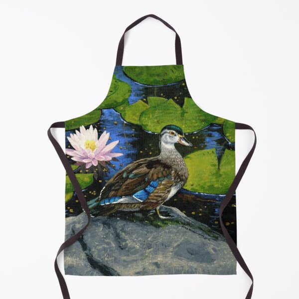 Item preview, American Wood Duck in lilly pond by  Greg Hildebrandt designed and sold by spiderwebart.