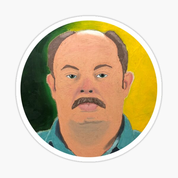 Sit on You Guy - Oil on Canvas - YouTube Art Sticker