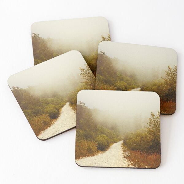 Item preview, White Gravel Path Into Fog designed and sold by MathenaArt.