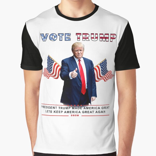 Vista previa del artículo con la obra «Presidente Trump», diseñado y vendido por tshirtswonder.