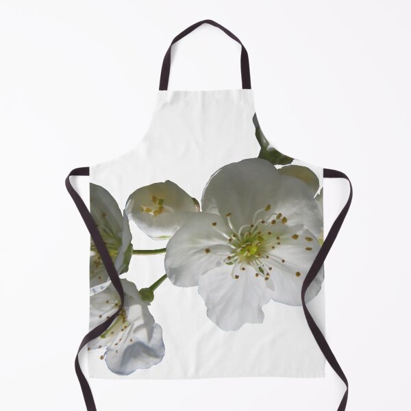 Item preview, cherries in blosssom on white background designed and sold by AHELENE.