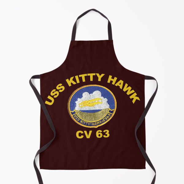 Aperçu de l'œuvre Écusson de l'USS Kitty Hawk (CV-63, CVA-63) pour les couleurs foncées créée et vendue par Nikki SpaceStuffPlus.