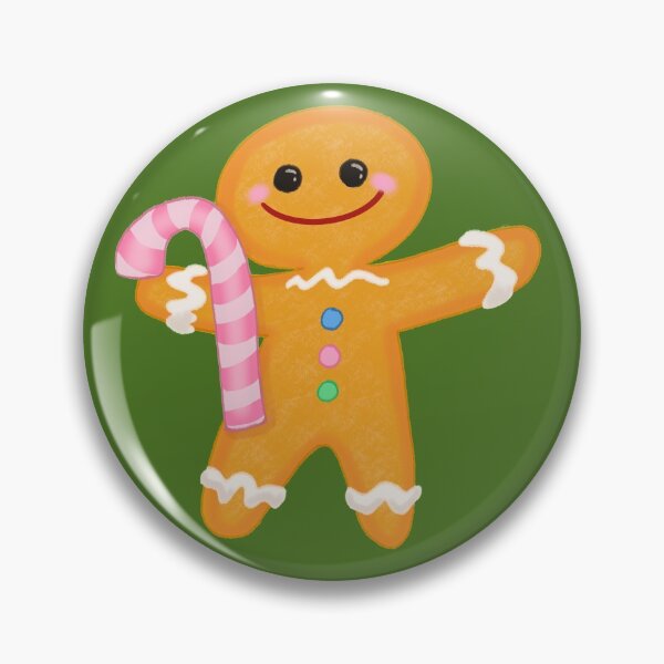 Item preview, Gingerbread Man (Green Background) designed and sold by rachelleybell.