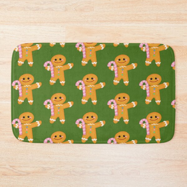 Item preview, Gingerbread Man (Green Background) designed and sold by rachelleybell.