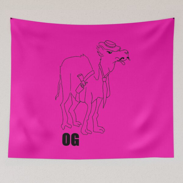 Item preview,  Original Gangster Dromedary (black-pink) designed and sold by Canvasvendetta.