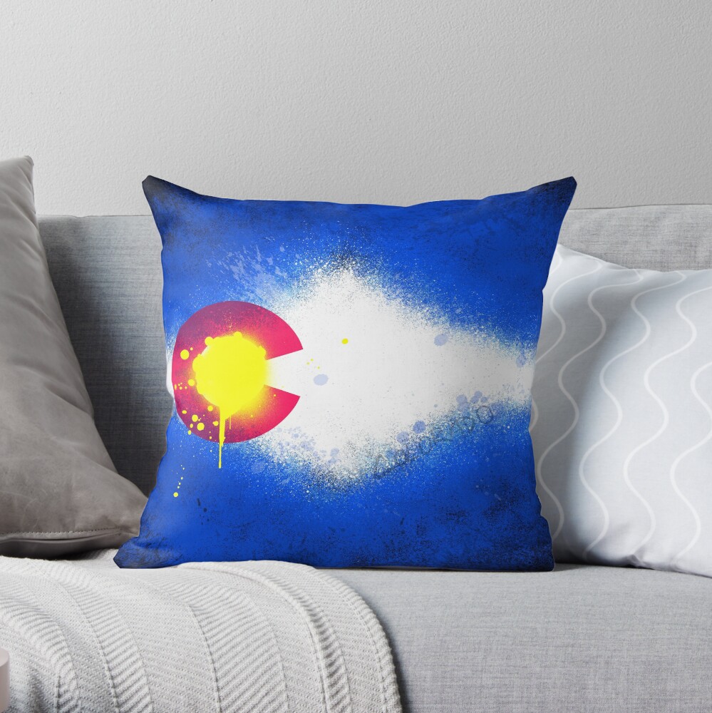 Colo-RAD-o Throw Pillow