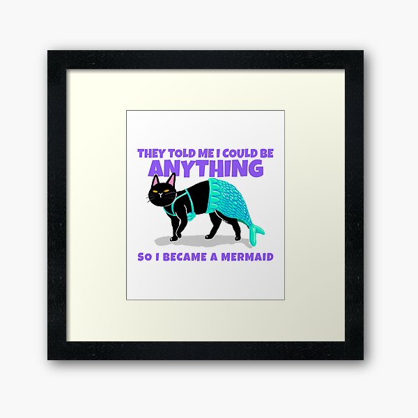 Item preview, So I Became A Mermaid | Mermaid Cat | Fantastic Animals  designed and sold by Zaralux.