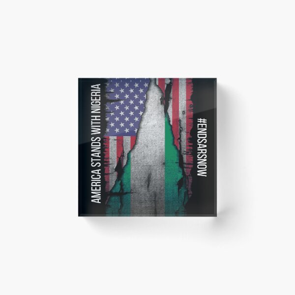 Item preview, AMERICA STANDS WITH NIGERIA END SARS NOW designed and sold by thekyngsqueen.
