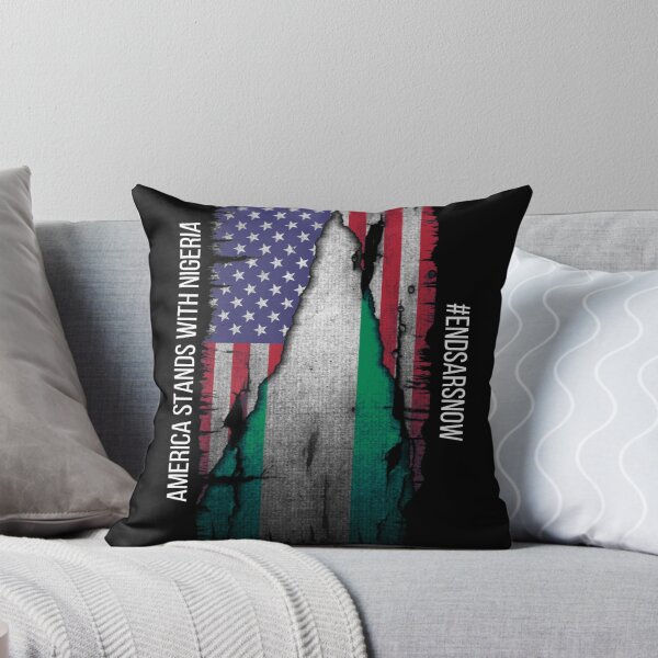 Item preview, AMERICA STANDS WITH NIGERIA END SARS NOW designed and sold by thekyngsqueen.