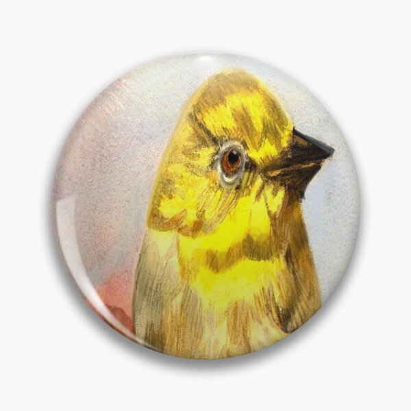 Item preview, Yellow Bird in tree with Pink Flowers designed and sold by Lynn Harriet.