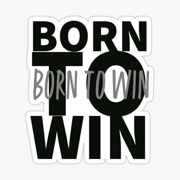 Aufkleber Born to win > Tradition Shop