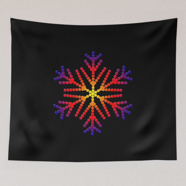 Item preview,  Multicolored snowflake from circles designed and sold by Galina Kostyaeva.
