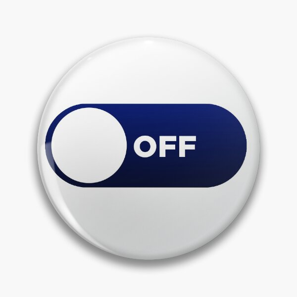 Item preview, Blue Turn off Button designed and sold by PeterPrv.
