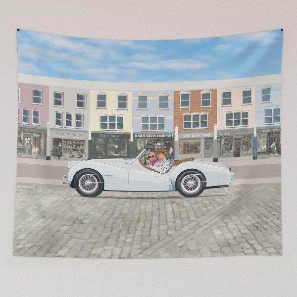 Item preview, Sebring White TR3a – with optional wire wheels designed and sold by Bigs66.