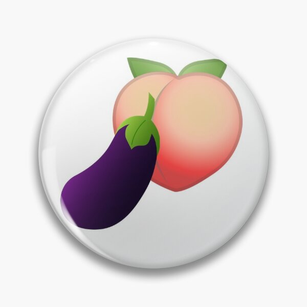 Eggplant and peach emoji stock vector. Illustration of food - 148066068