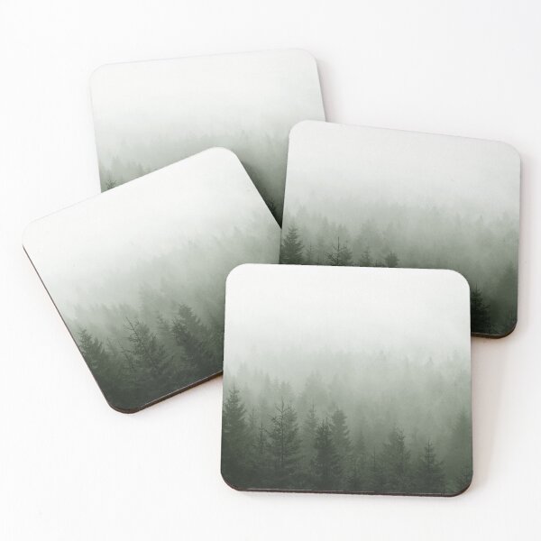 Item preview, Step Into My Office // Misty Fairytale Wilderness Forest With Cascadia Trees Covered In Magic Light And Fog designed and sold by Tordis Kayma.