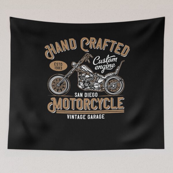 Item preview, Motorcycle Classic Retro Vintage Ride Legend designed and sold by Two Left Hands Design.