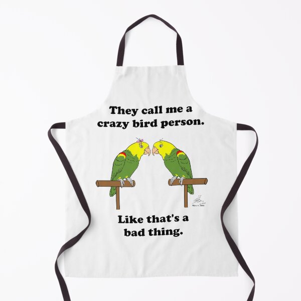 Item preview, Crazy Bird person with double yellow-headed amazon designed and sold by Laughing Parrot Studio.