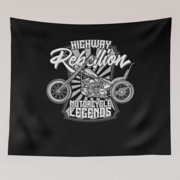Item preview, Motorcycle Legends Highway Rebellion Retro Vintage designed and sold by Two Left Hands Design.