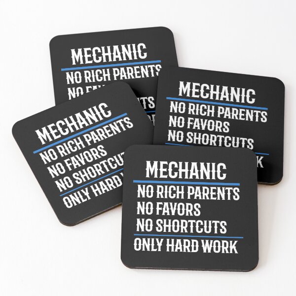 Item preview, Mechanic No Rich Parents No Favors No Shortcuts Only Hard Work designed and sold by TeesYouWant.