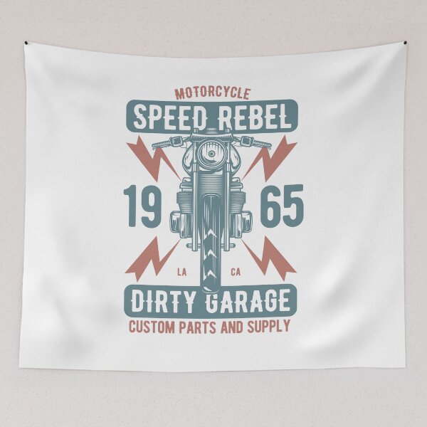Item preview, Motorcycle Rebel Speed Highway Rebellion Vintage designed and sold by Two Left Hands Design.