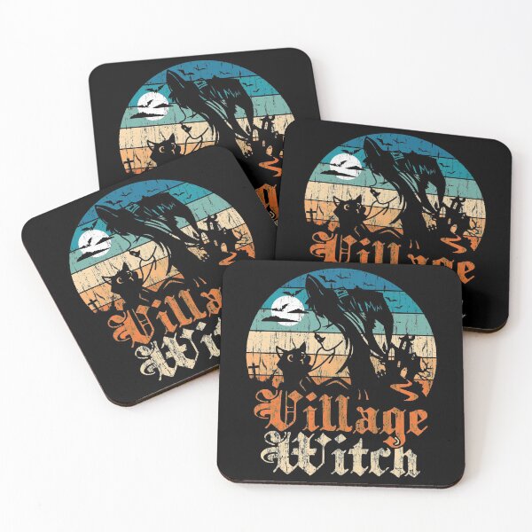 Item preview, Village witch for Halloween and cat designed and sold by mermaidselina.