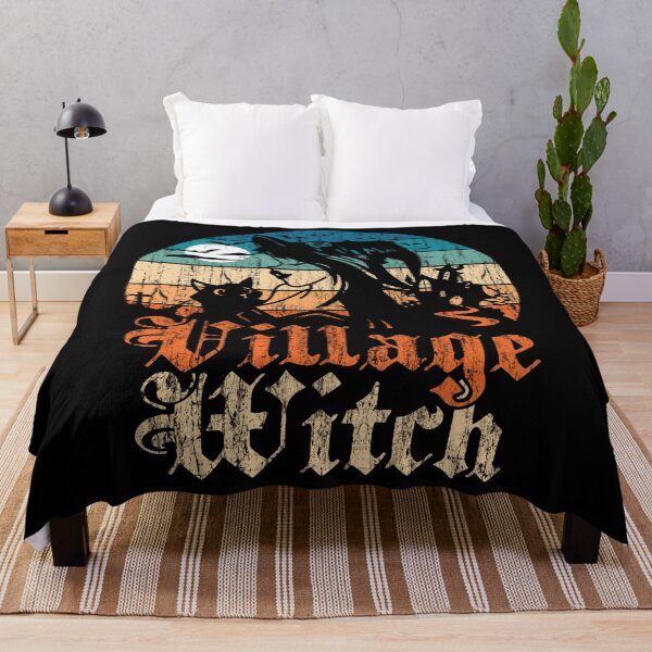 Item preview, Village witch for Halloween and cat designed and sold by mermaidselina.