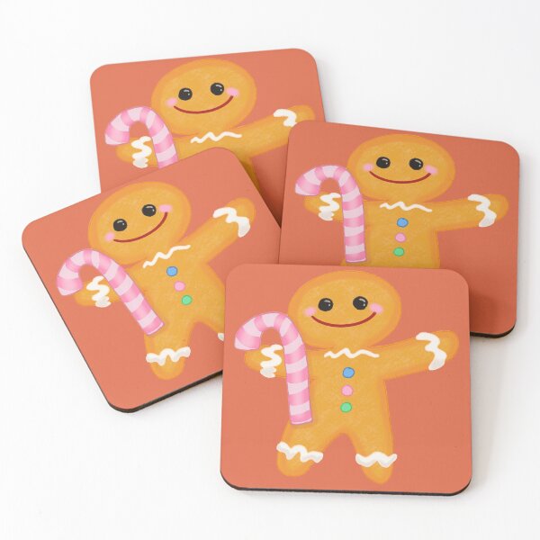 Item preview, Gingerbread Man (Red Background) designed and sold by rachelleybell.