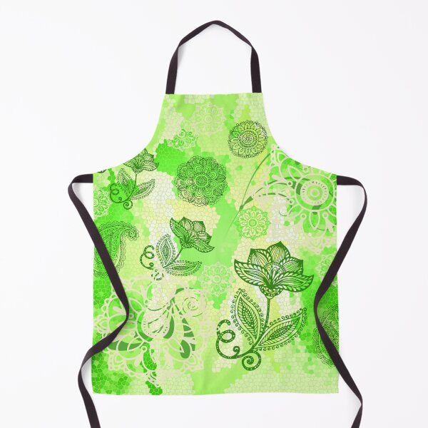 Item preview, Springtime green floral paisley. designed and sold by FerretSteph.