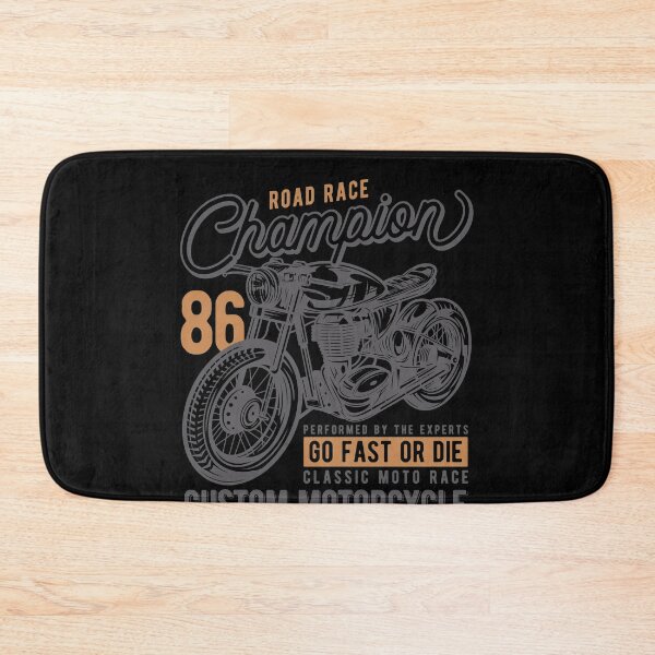 Item preview, Motorcycle Road Race Champion Custom Vintage Retro designed and sold by Two Left Hands Design.