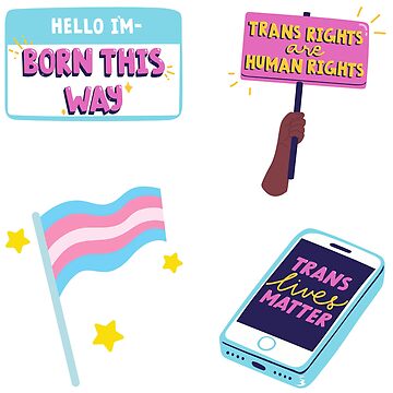 Artwork thumbnail, Trans Sticker Pack by Kindology